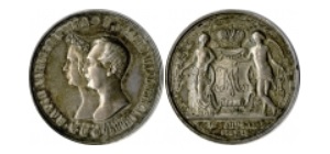 Переходный серебряный рубль 1841 года (медальер Генрих Губе)