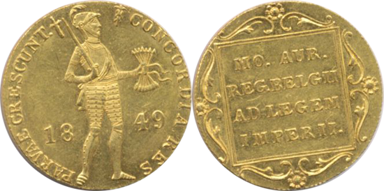 золотой дукат 1849