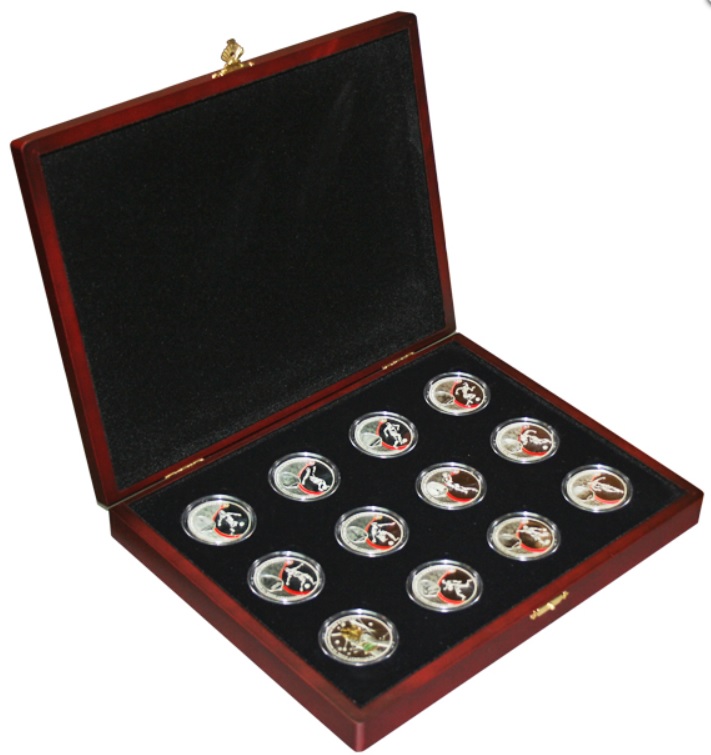 Набор серебряных монет, номиналом 3 рубля «Чемпионат мира по футболу в России»